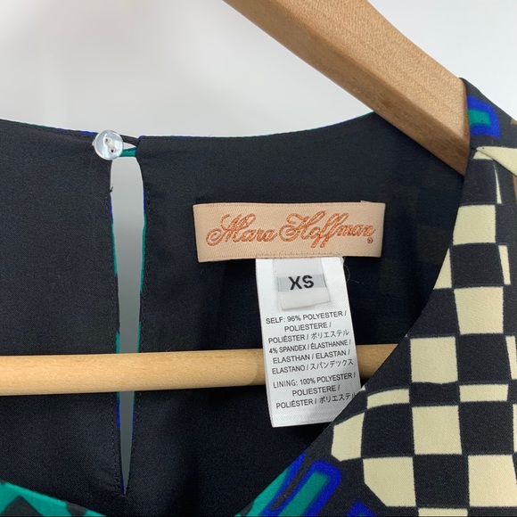 Mara Hoffman Geometric Patterned Shift Dress sz XS - Picture 2 of 5